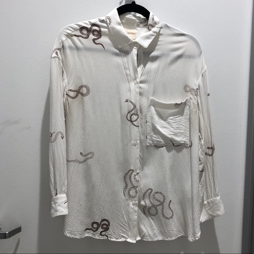 Paloma Wool snake print top